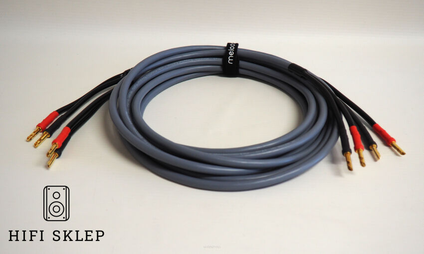 Melodika MDSC2525G/2,5mm2 Kabel głośnikowy 2x1m/konfekcja Wireworld/Chord