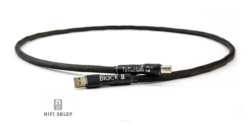 Tellurium Q Black II USB 2.0 - Przewód USB 2.0 A-B  Specjalne Kody Rabatowe