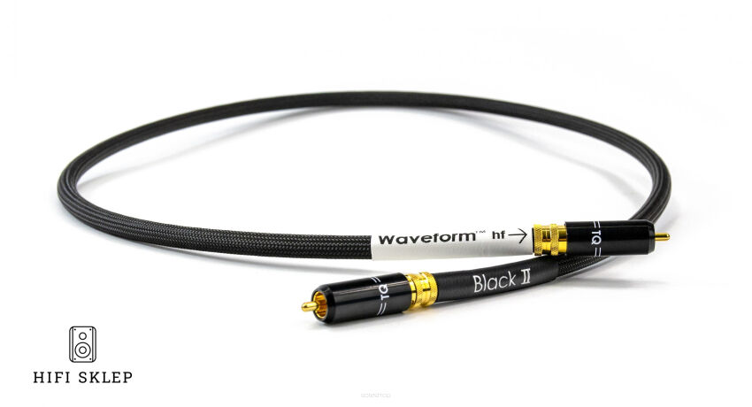 Tellurium Q Black II Waveform   - Interkonekt cyfrowy RCA na RCA- Specjalne Kody Rabatowe - hifisklep.com