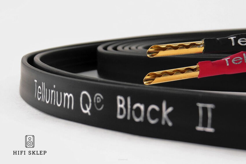 Tellurium Q Black II Speaker Cable 2x4 m - Przewód Głośnikowy - Specjalne Kody Rabatowe - hifisklep.com
