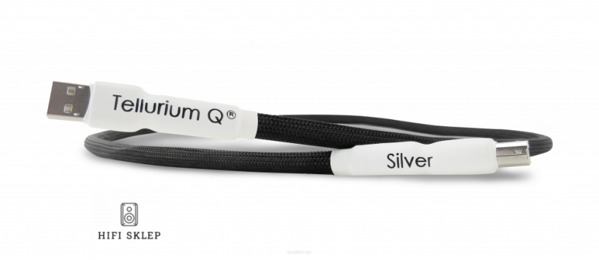 Tellurium Q Silver USB 2.0 - Przewód USB 2.0 A-B  Specjalne Kody Rabatowe - hifisklep.com