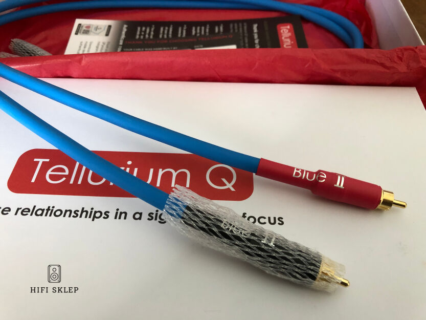 Tellurium Q Blue II Cable   - Interkonekt analogowy RCA- Specjalne Kody Rabatowe - hifisklep.com