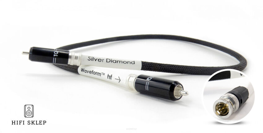 Tellurium Q Silver Diamond  Waveform   - Interkonekt cyfrowy RCA na RCA- Specjalne Kody Rabatowe - hifisklep.com
